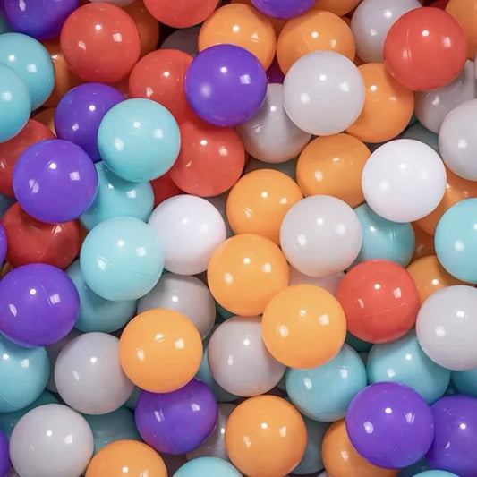 Bolas/pelotas naranjas, lilas, azules, blancas y grises de piscina infantil con un diámetro de 5,5cm - ByLeoZ